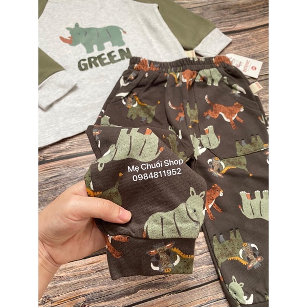 Bộ thu đông họa tiết tê giác BERNIE