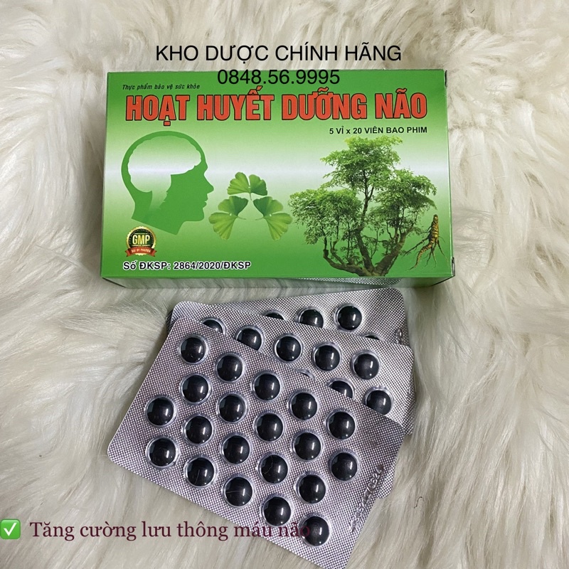 HOẠT HUYẾT DƯỠNG NÃO hộp 100 viên 