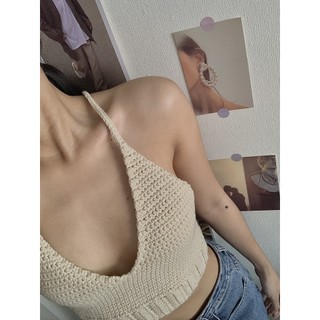Basic Crochet Crop - Áo móc len - Ichi.sg