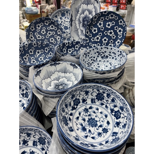 Tô đĩa chén sứ cổ bông 526-732 -bát tràng phong cách nhật bản(100% hàng loại1)