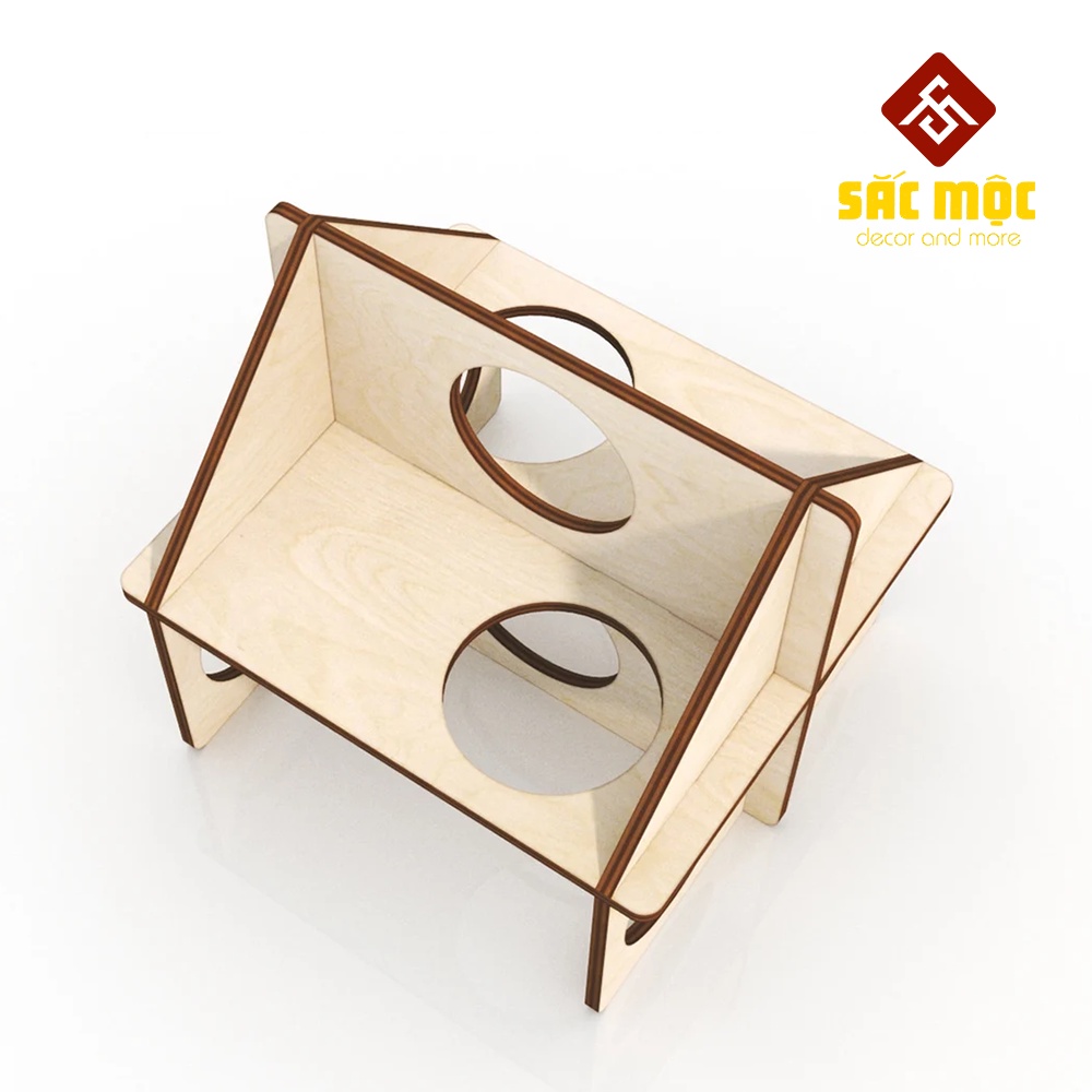 Mô Hình Nhà Tập Gym #18 Gỗ Lắp Ráp Cho Chuột Hamster Size 15*14*14 cm