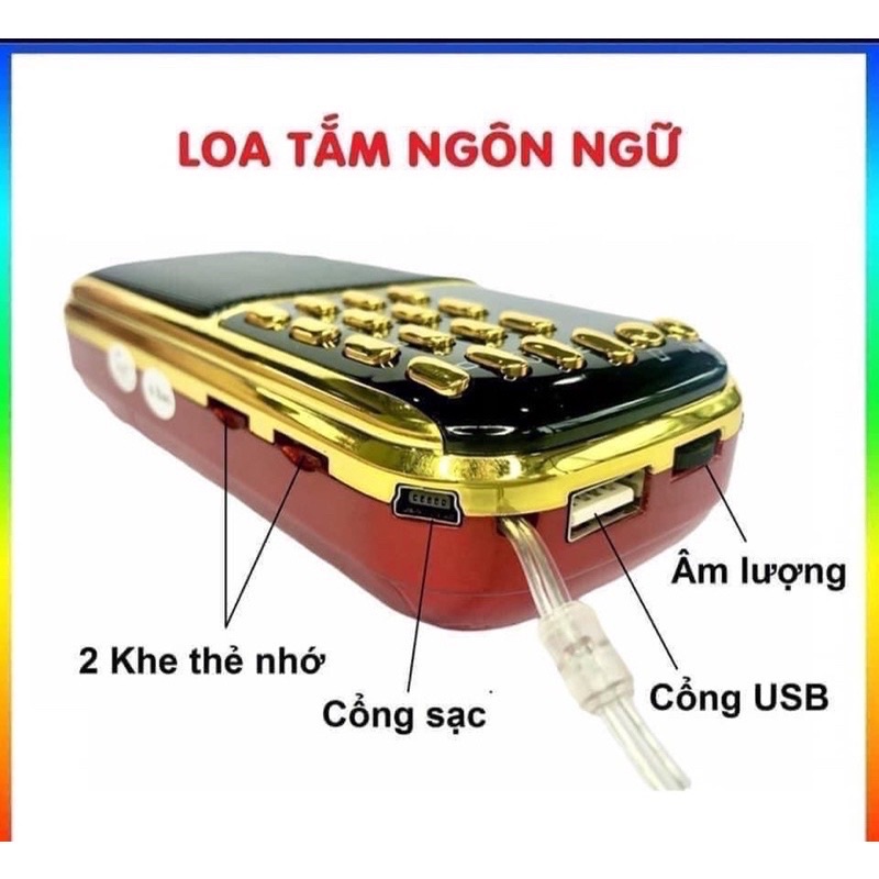 Đài tắm ngôn ngữ craven 3 pin + thẻ nhớ 32gb sẵn file nghe + danh sách bài