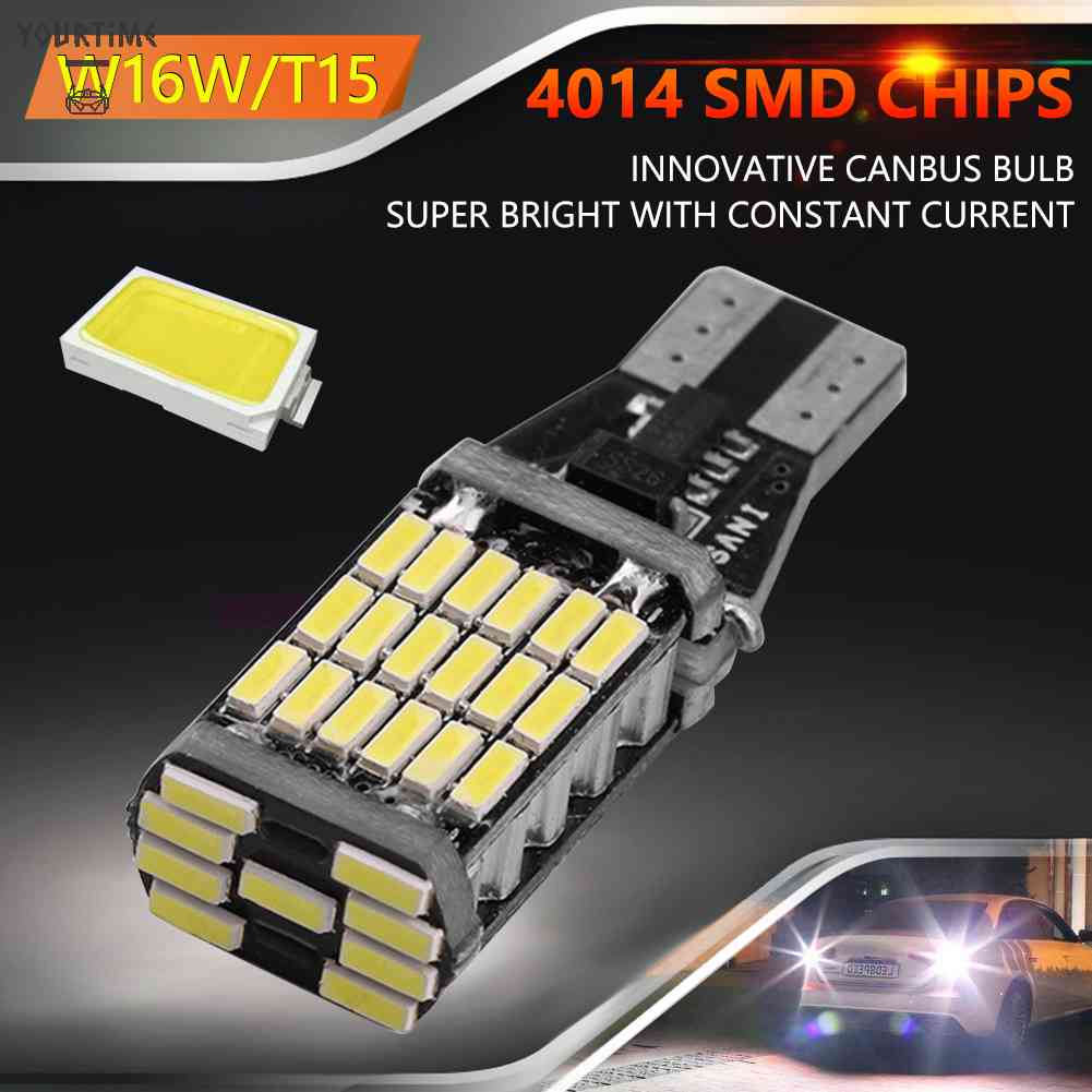 Đèn LED Tín Hiệu T15 W16W Canbus 4014 45 SMD 12V Cho Xe Hơi
