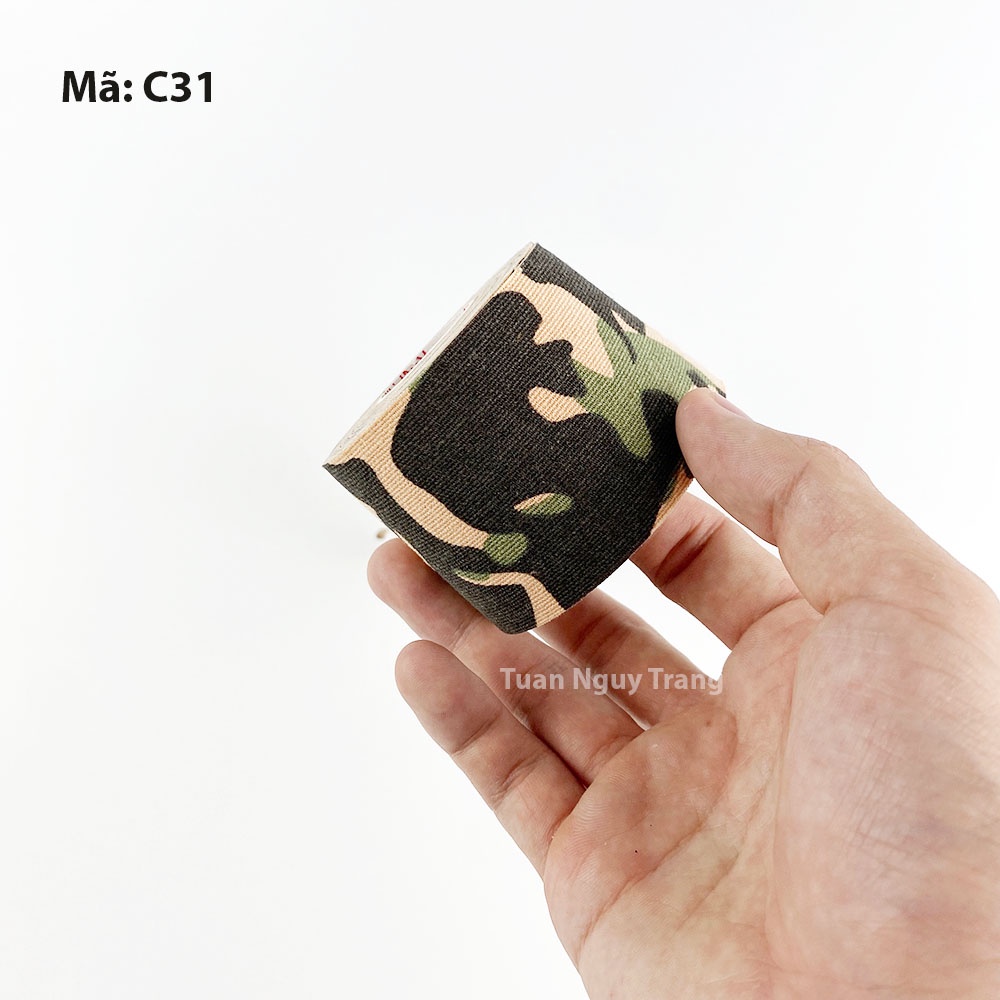 Băng keo vải nguỵ trang có dính dài 5 mét co dãn