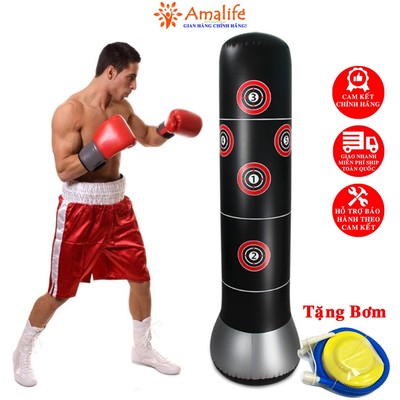 Vỏ Trụ Đấm Bốc 1.6m Boxing Muay Thái Karate Tự Cân Bằng Cao Cấp – Kèm Bộ Bơm Hơi – Chính Hãng Amalife