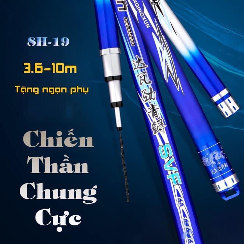 Cần câu tay Chiến Thần Chung Cực 8H19i tặng 1 ngọn phụ bảo hành 1 lóng trong 1 năm miễn phí