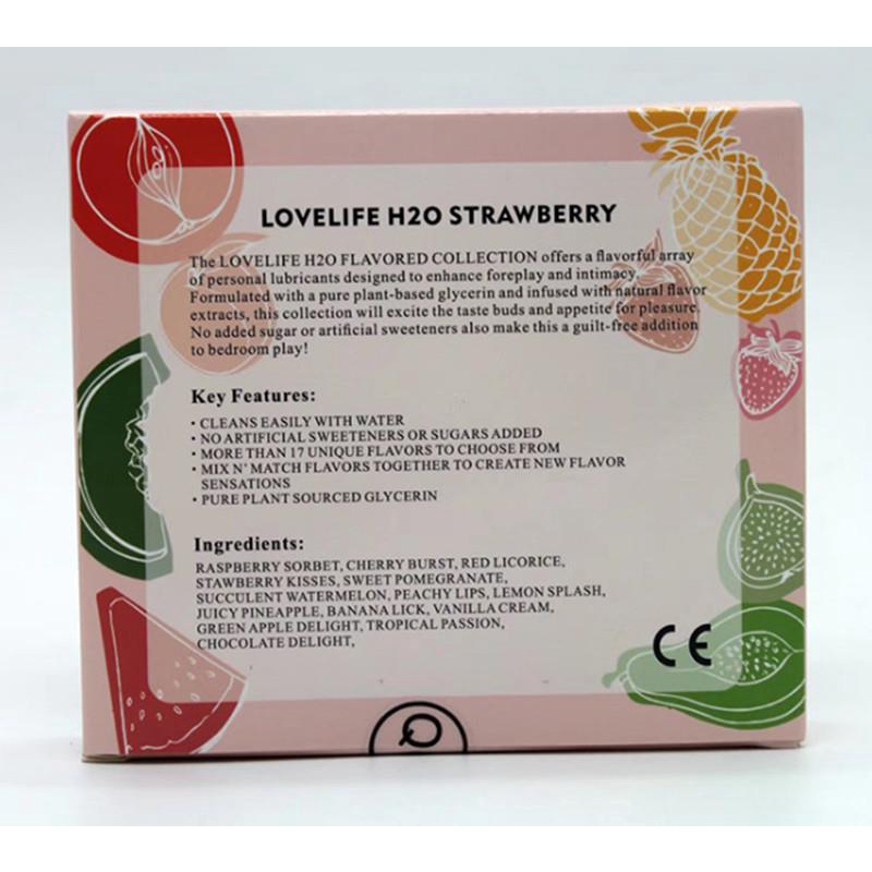 Gel Bôi Trơn  Nuốt Được Mùi Hoa Quả  Cam Dâu  Chai 30ml