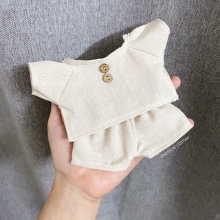Outfit doll 15cm 20cm - áo dài "mộc"