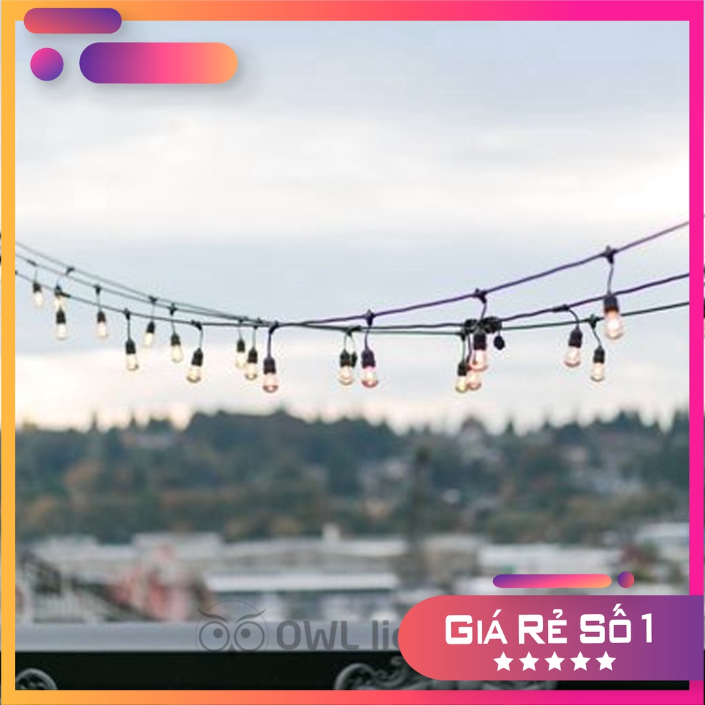 Đèn dây trang trí ngoài trời 10 mét 20 đui bóng loại tốt - OWL Lighting