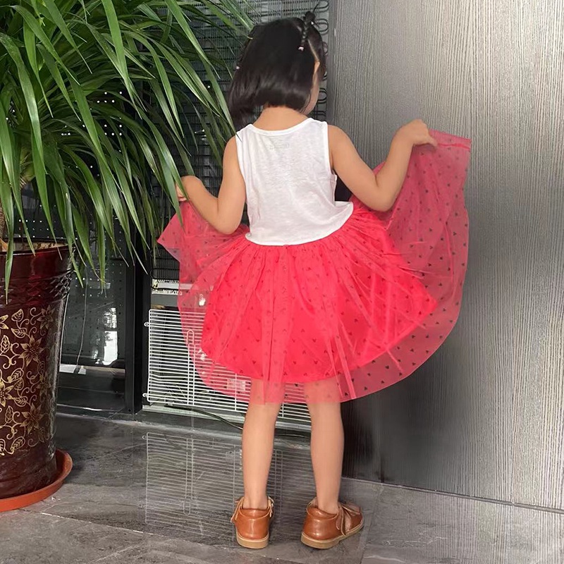 Planet Đầm Công Chúa Tay Ngắn In Họa Tiết Hoạt Hình Dễ Thương Cho Bé Gái