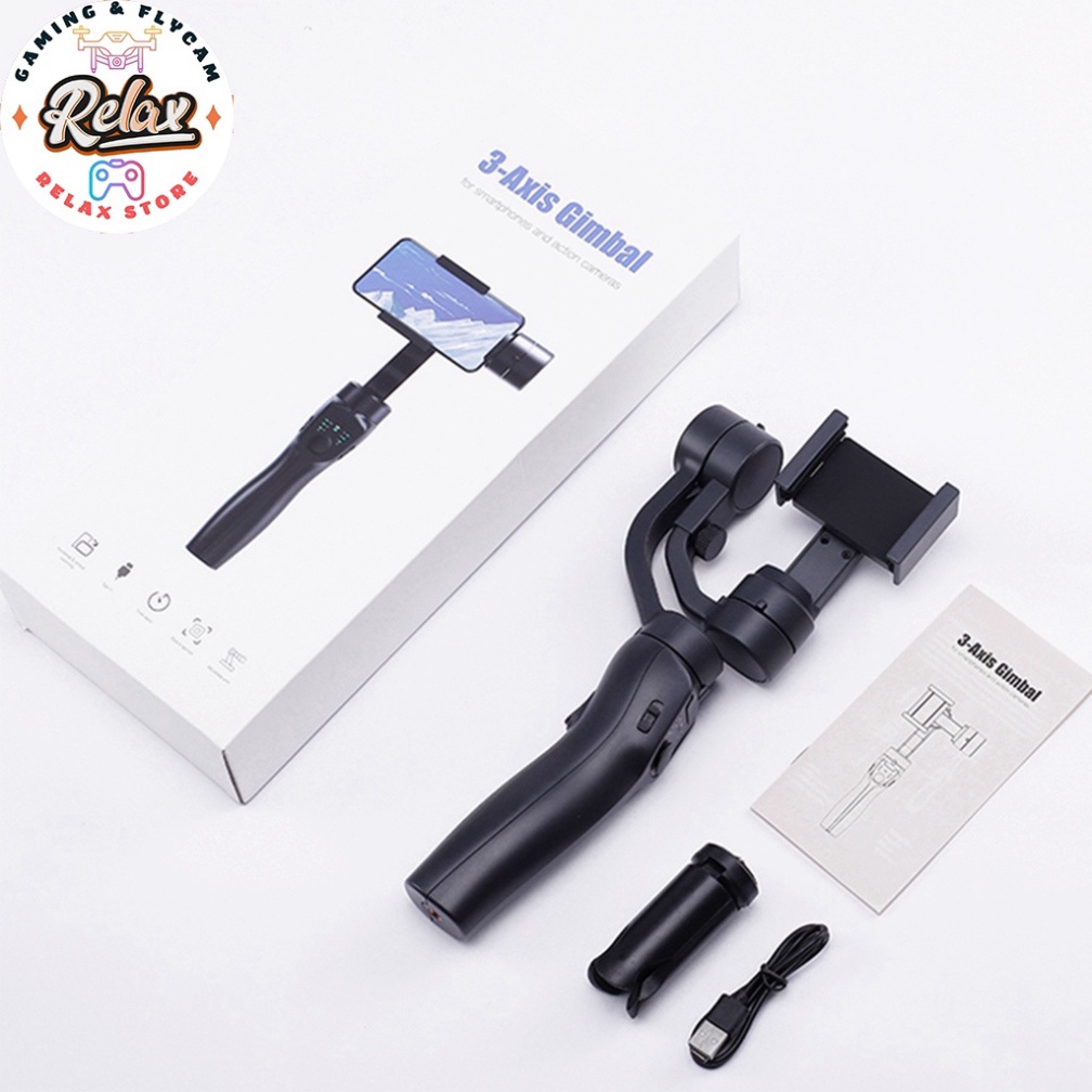 Ghimbal chống rung F8 3AXIS - 3 trục chống rung - phóng to thu nhỏ dễ dàng, Gym bal quay phim điện thoại chính hãng