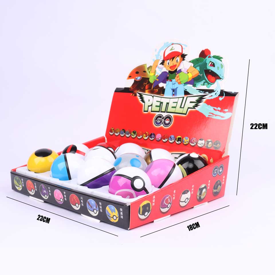 Set 12 Quả Bóng Pokemon Đồ Chơi Cho Bé