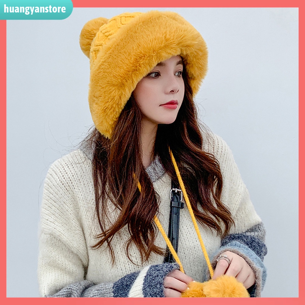 HY| Mũ Dệt Kim Dày Dặn Màu Sắc Nhã Nhặn Dành Cho Nữ