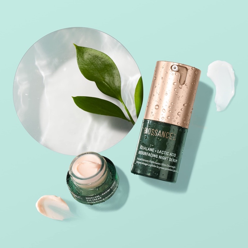 Tinh chất tái tạo, làm sáng và dưỡng ẩm da BIOSSANCE SQUALANE + LACTIC ACID RESURFACING NIGHT