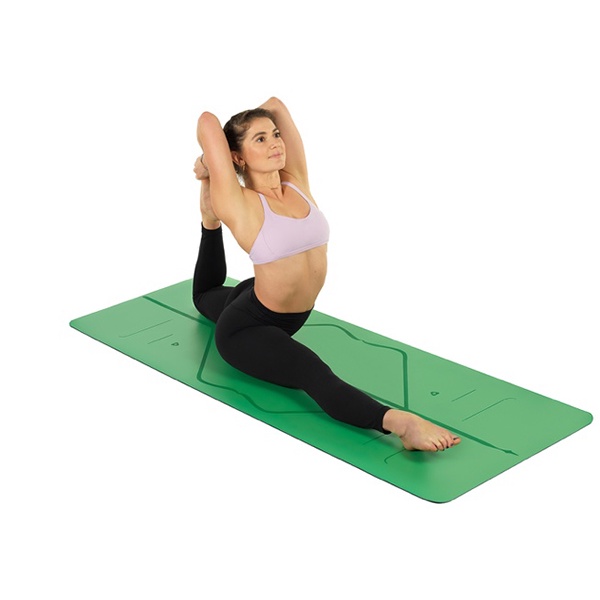 Thảm Tập Luyện Yoga Định Tuyến Cực Chuẩn PIDO ( PAIDU ) Chính Hãng - Thảm TPE 8mm - Xanh Lá Cam