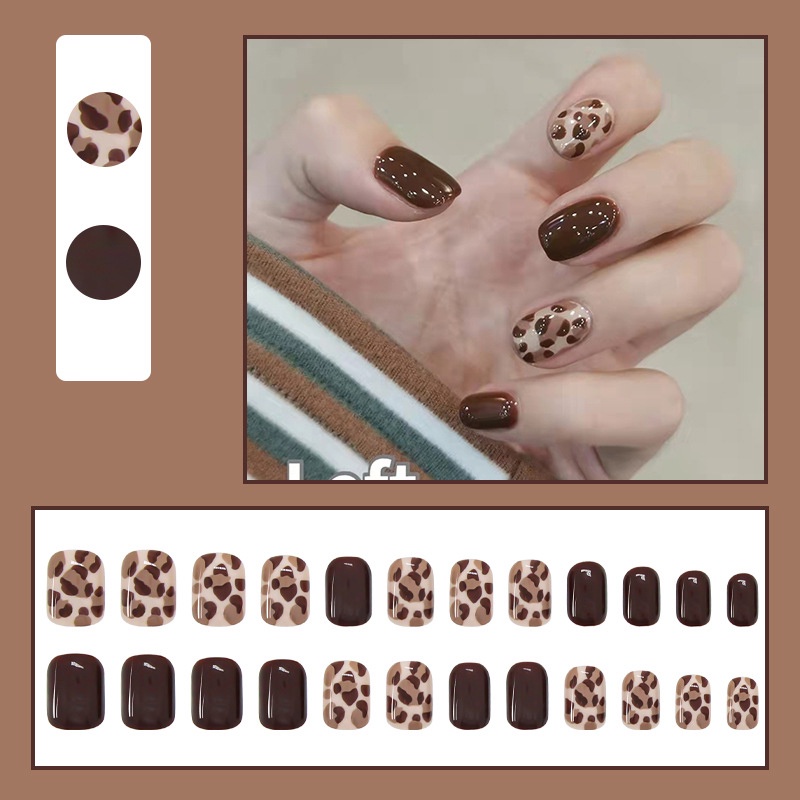 Set 24 Móng Tay Giả Có Thể Tháo Rời