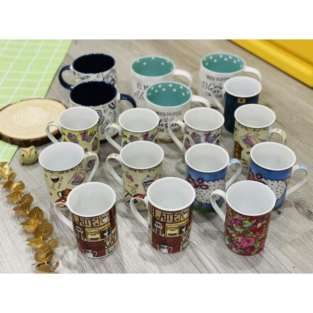 Ly cốc gốm sứ Nhật có quai (Hàng có sẵn)