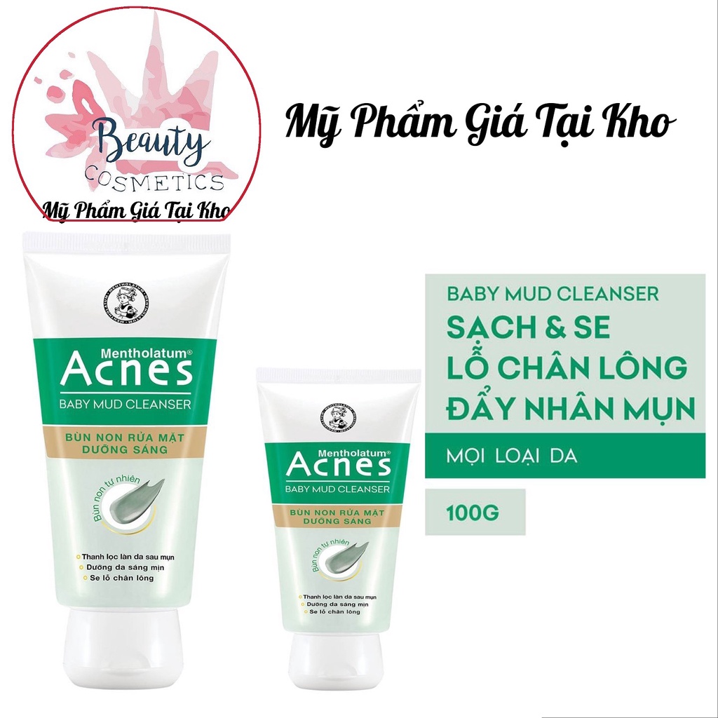 Bùn non rửa mặt dưỡng sáng Acnes Baby Mud Cleanser 100g