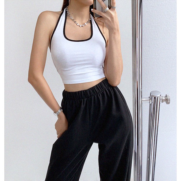 Áo yếm nữ viền màu sắc thời trang, sexy, gợi cảm