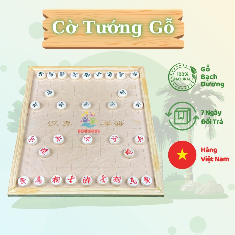 Bộ Cờ Tướng Có Bàn Loại Lớn 43x37cm - Cờ Tướng Cao Cấp Phát Triển Trí Tuệ Và Tư Duy Nhạy Bén