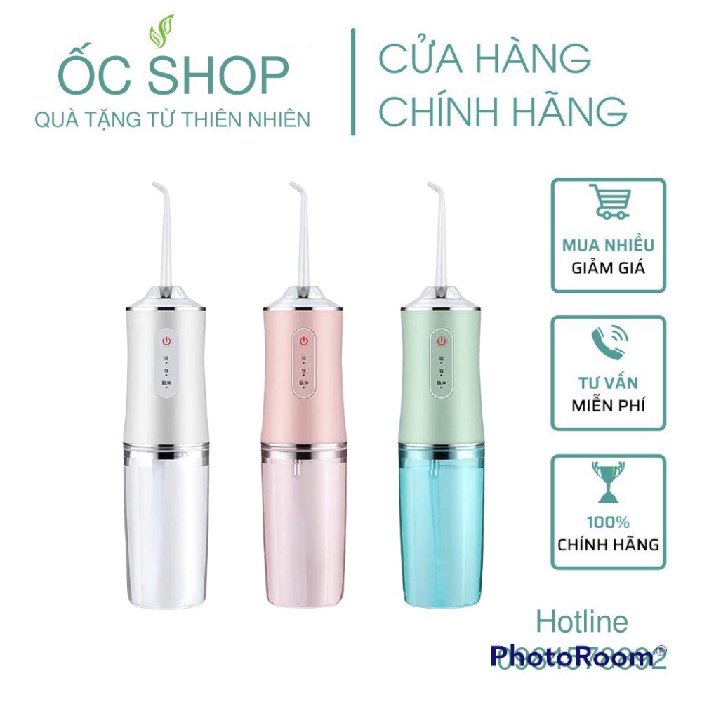Máy Tăm Nước Cầm Tay Oral Irrigator(Tặng kèm 4 đầu tăm) Bảo Hành 1 Đổi 1 Trong Vòng 3 T