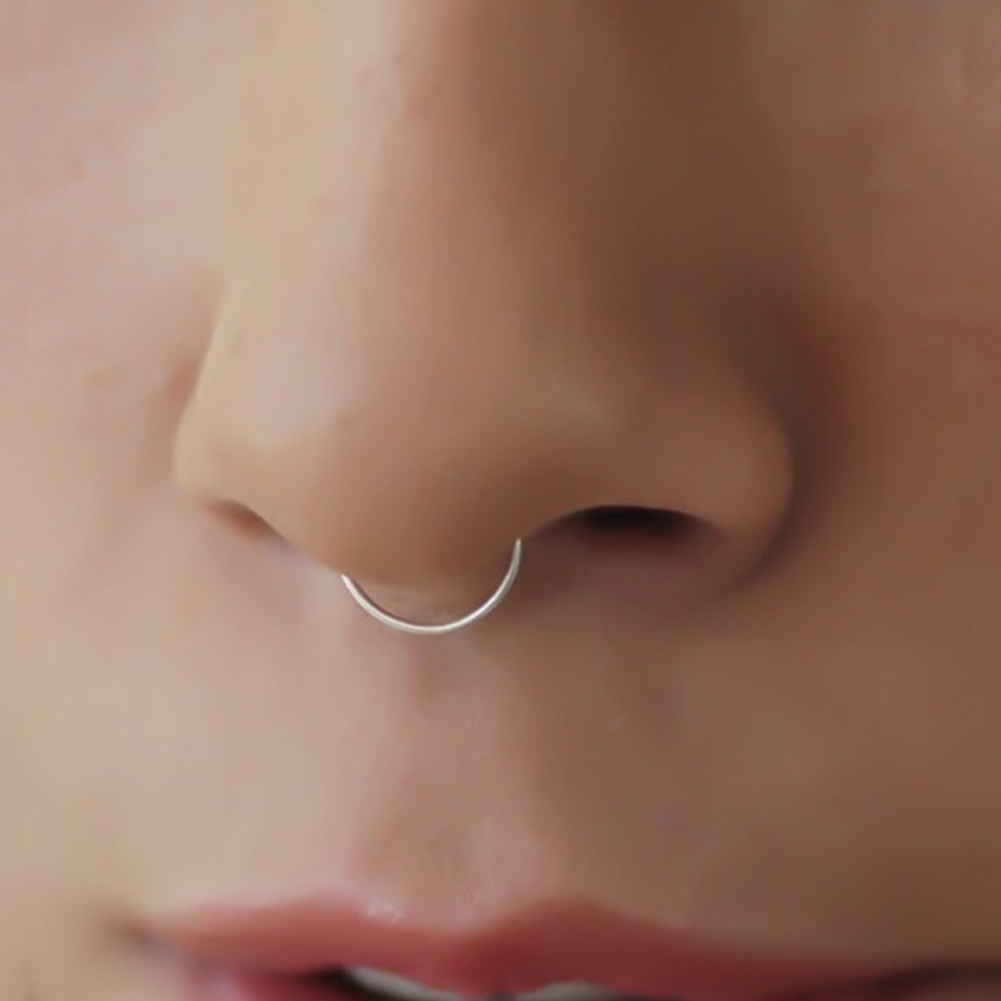 Khuyên kẹp mũi thiết kế hình tròn thời trang cá tính