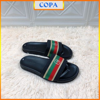 dép lê đẹp dép nam quai ngang GC kẻ sọc hàng loại 1 cao cấp bền đẹp COPA GC39