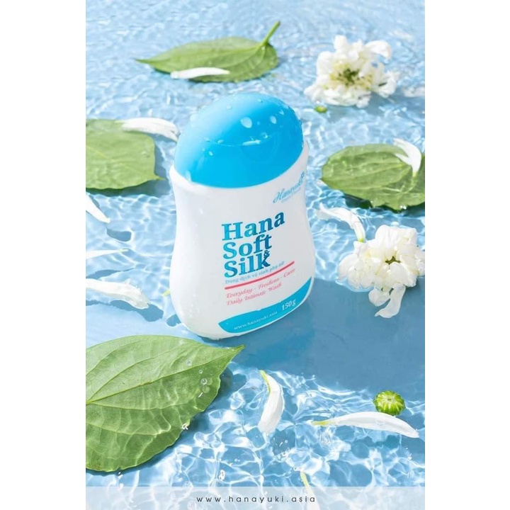 Dung dịch vệ sinh cho nữ & nam Hanayuki Soft & Silk 150ml - Màu xanh