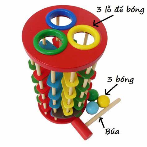 🌻 Đập Bóng Lốc Xoáy Cho Bé ☘️ Montessori cao cấp ✨