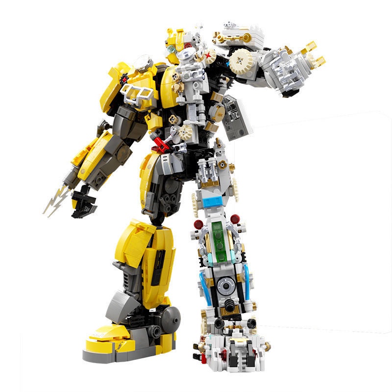 Đồ chơi Lắp ráp Mô hình LW 7037 7038 Moc Super Bumblebeeed Mecha Defender Justice Heroed Robot