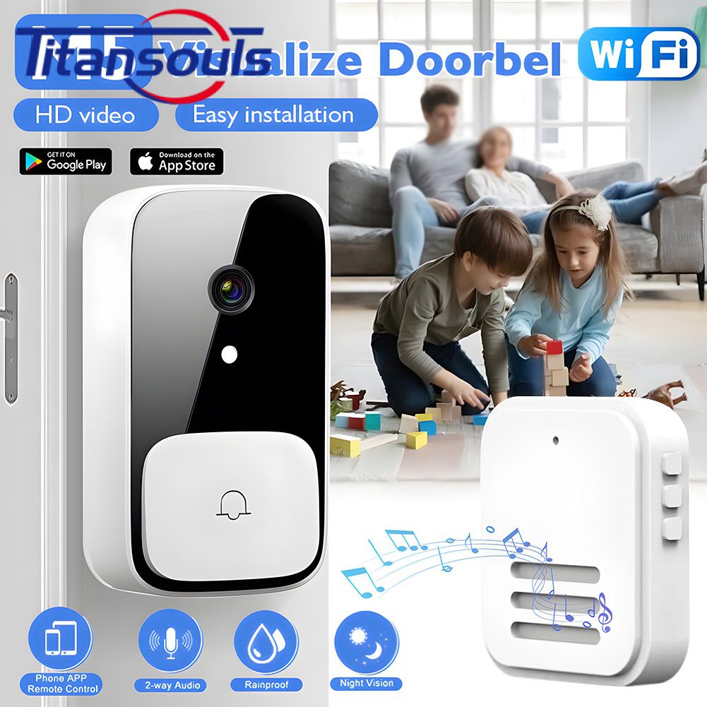 Sẵn Sàng✅M5 WiFi Video Chuông Cửa Không Dây Cảm Biến Chuyển Động Phát Hiện HD Nhà Báo Động An Ninh Hoan Nghênh Bạn Đã Chuông Cửa Nhìn Xuyên Đêm 2 Chiều Liên Lạc Nội Bộ chuông Cửa Có Camera Cao Cấp TTS