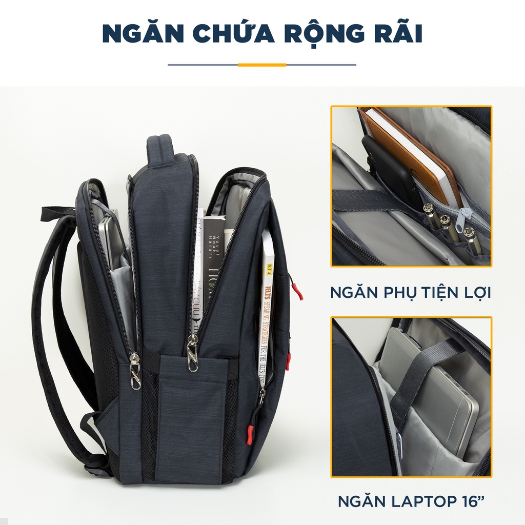 Balo Laptop 16 Inch Thời Trang Cao Cấp Kim Long KL039