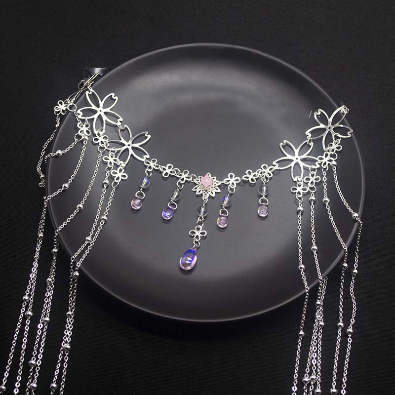 Kẹp Tóc Đính Hoa Và Trái Tim Tua Rua Thời Trang Cho Nữ