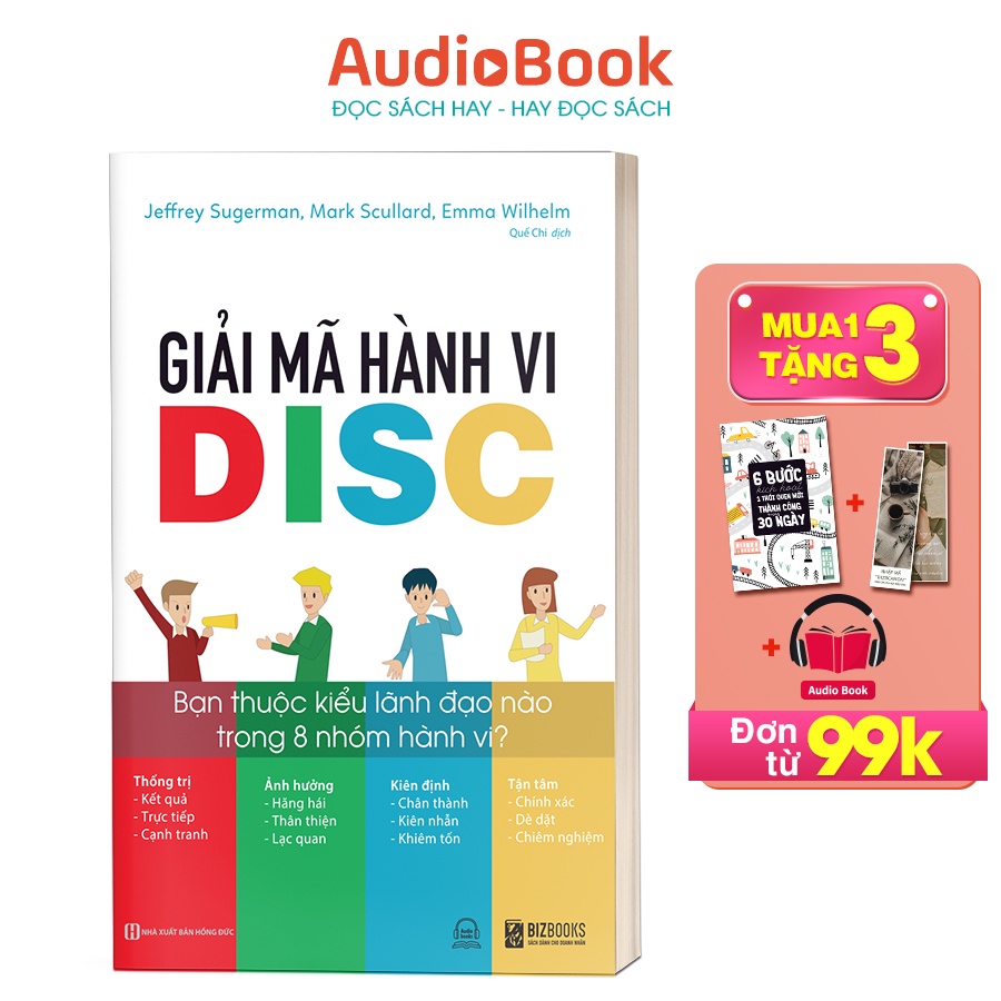 BIZBOOKS - Sách Giải Mã Hành Vi DISC: Bạn Thuộc Kiểu Lãnh Đạo Nào Trong 8 Nhóm Hành Vi?