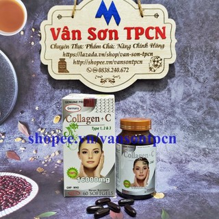 Viên uống COLLAGEN +C bổ sung collagen, vitamin e giúp chống lão hóa, cải thiện nếp nhăn - Hộp 60 viên dùng 30 ngày