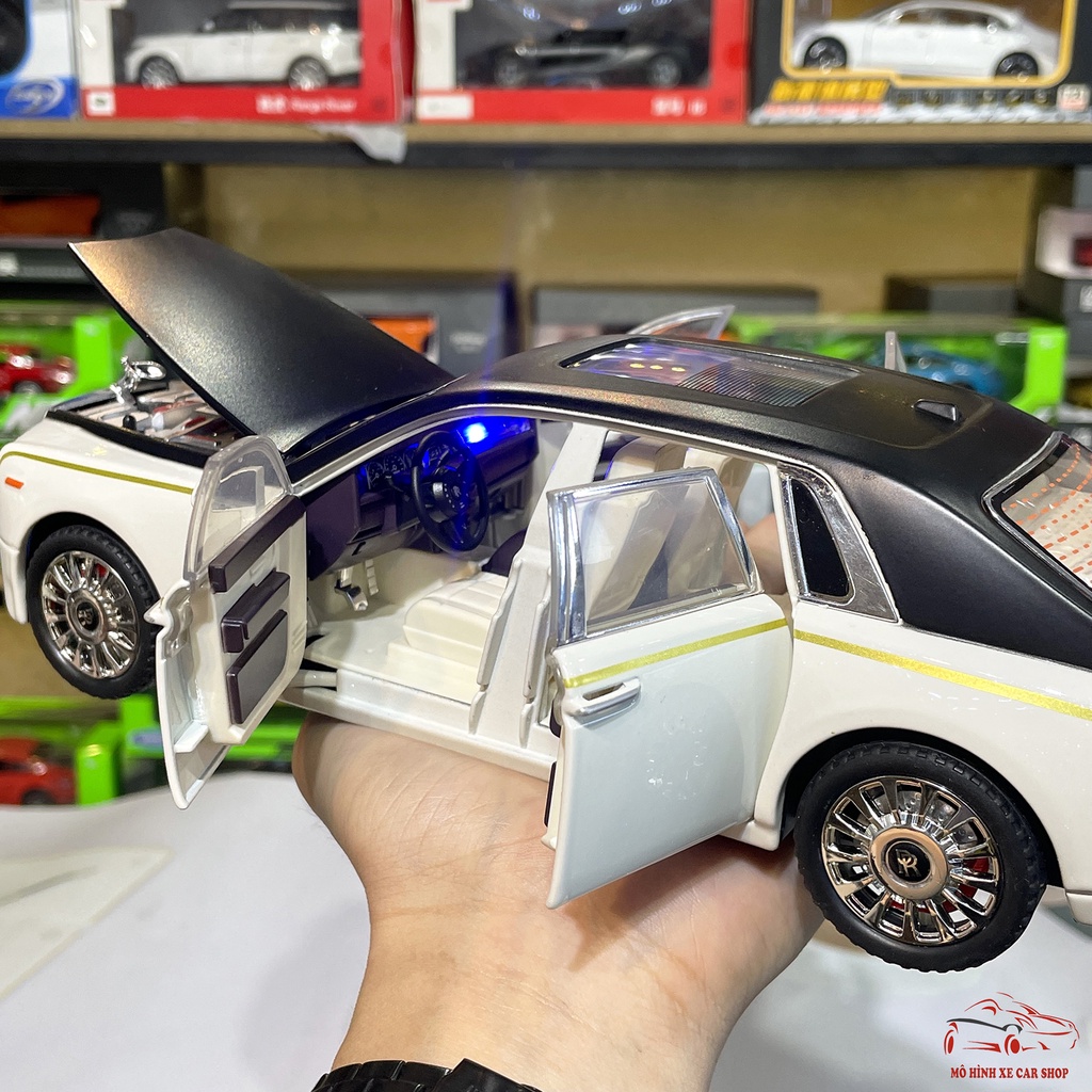 Mô hình xe ô tô kim loại Rolls-Royce Phantom VIII tỉ lệ 1:20 Carshop hãng Weituo màu trắng