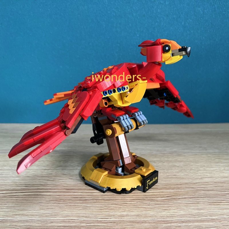 Fawkes, Khối xây dựng Phượng hoàng của cụ Dumbledore Harry Potter Hogwarts Creative MOC/76394 Paly Đồ chơi trang trí Quà tặng Kids education toys