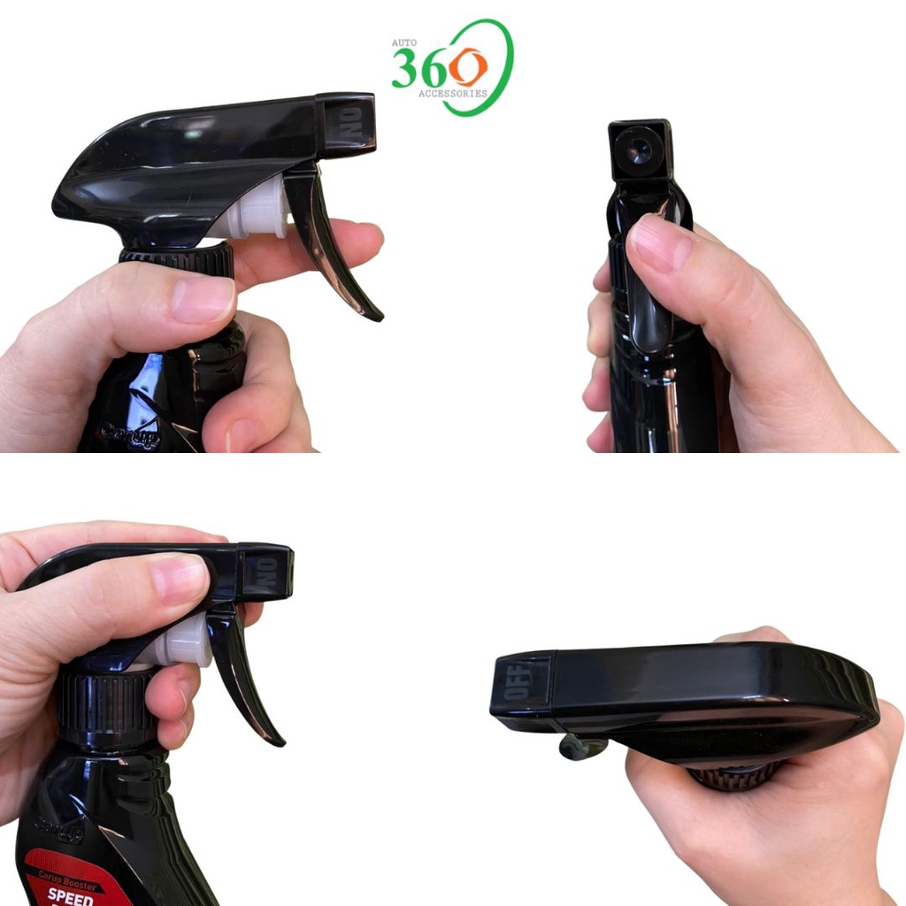 Dung dịch đánh bóng xe chai xịt bóng xe 3in1 Carup 400 ml bóng sáng như gương