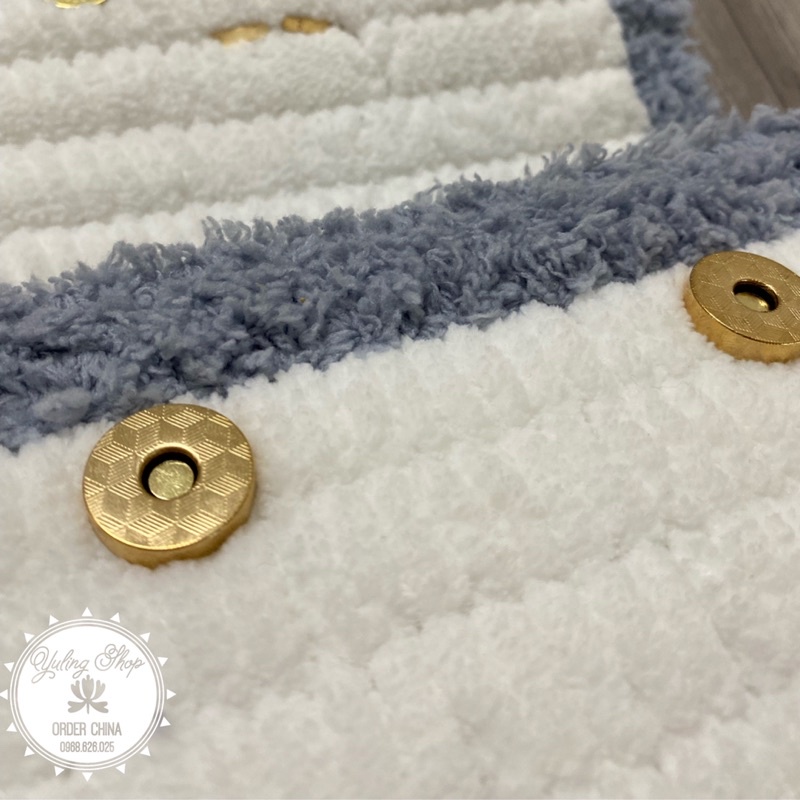 Set nguyên liệu làm túi len lông Handmade