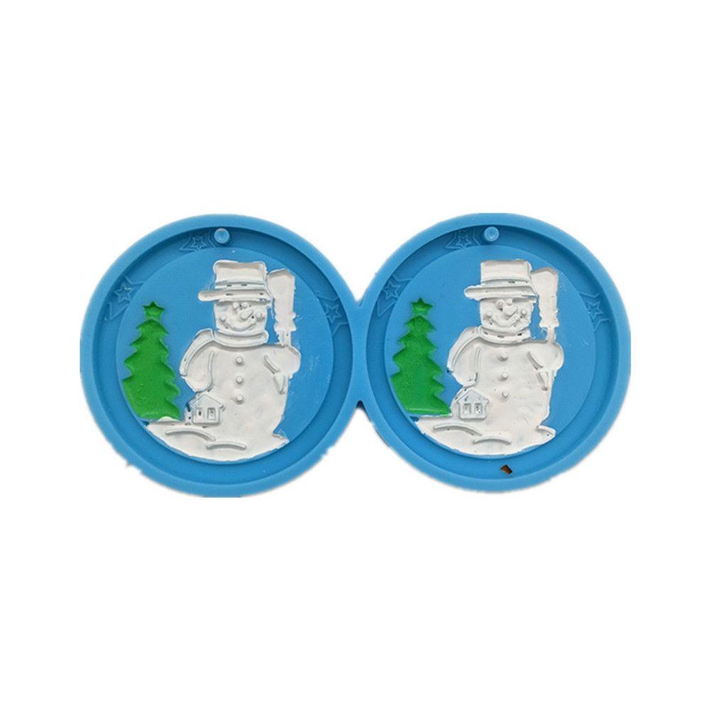 WTTLE Khuôn Silicone Làm Bông Tai Bằng Epoxy UV Hình Giáng Sinh