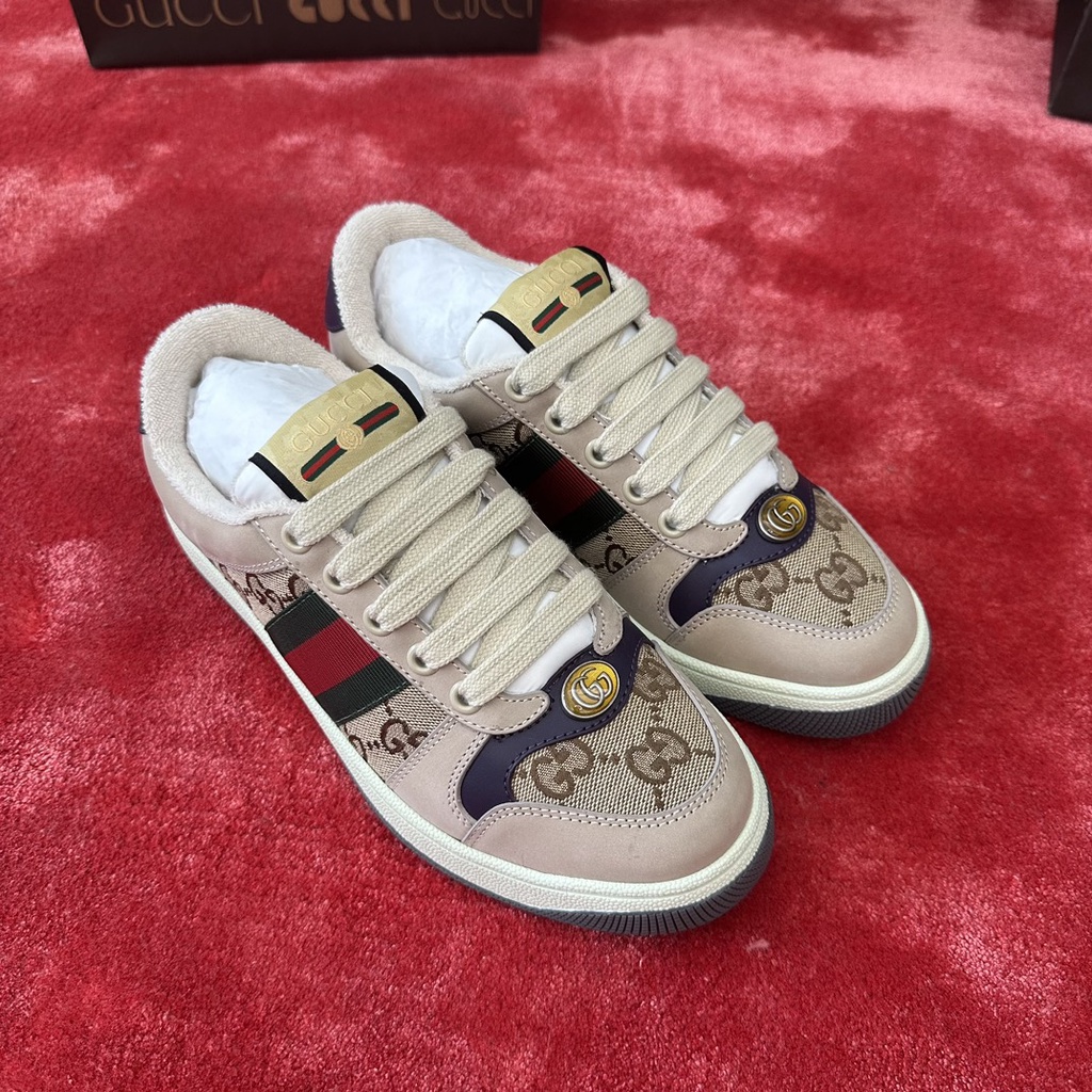 Giày thể thao nam nữ Gucci GC GG kiểu dáng đơn giản, trẻ trung