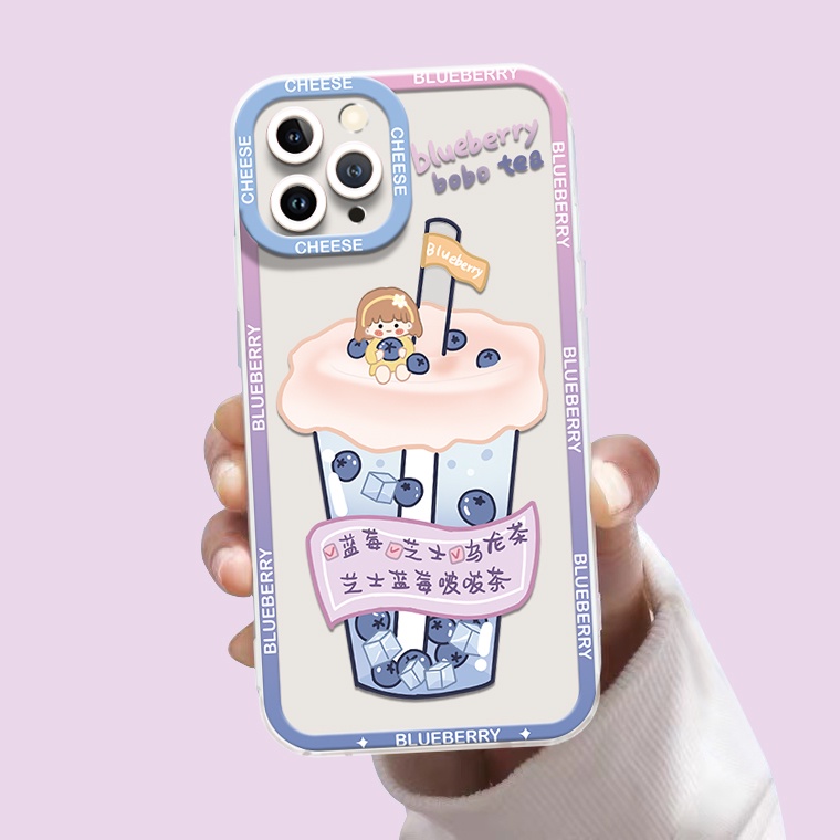 Ốp Điện Thoại Silicon TPU Mềm Trong Suốt Họa Tiết Dễ Thương Cho IPhone 14 13 12 Pro X XR XS Max 11 6 6S 7 8 14 Plus