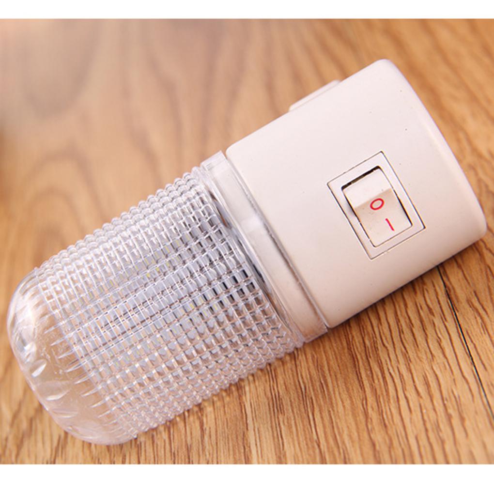 Đèn Ngủ 4 Bóng Led 90V-220V Ánh Sáng Trắng Bằng Nhựa Có Công Tắc Tiện Dụng Cho Gia Đình