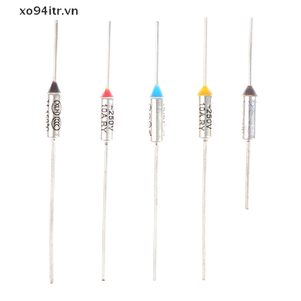Set 10 Cầu Chì Nhiệt 10A 15A 250V 142 Chuyên Dụng° 150° 172° 185° 216° Vn