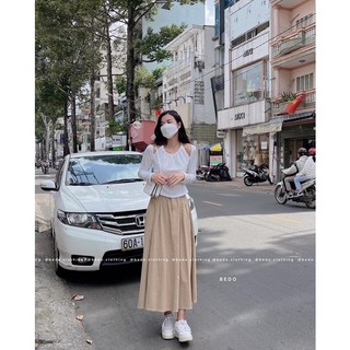 CHÂN VÁY JEAN MỀM XOÈ DÀI