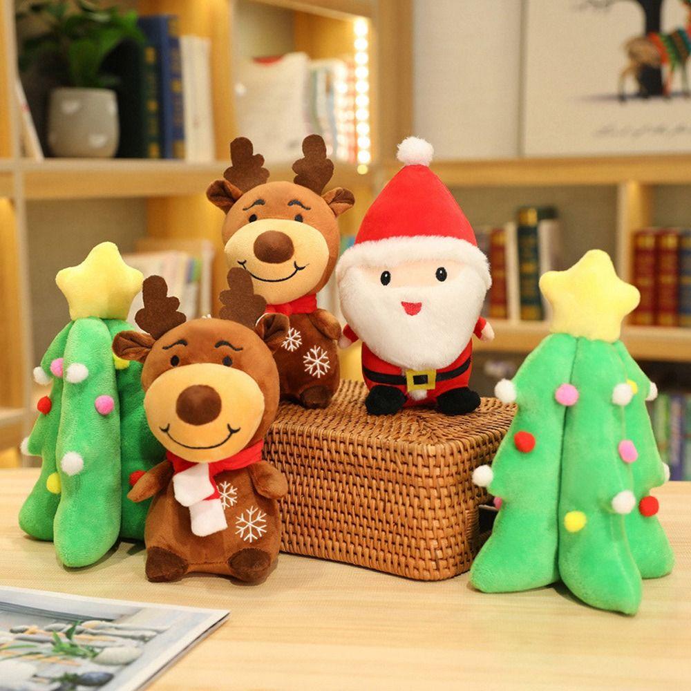 Đồ Chơi Nhồi Bông Hình Ông Già Noel / Người Tuyết Làm Quà Tặng Giáng Sinh