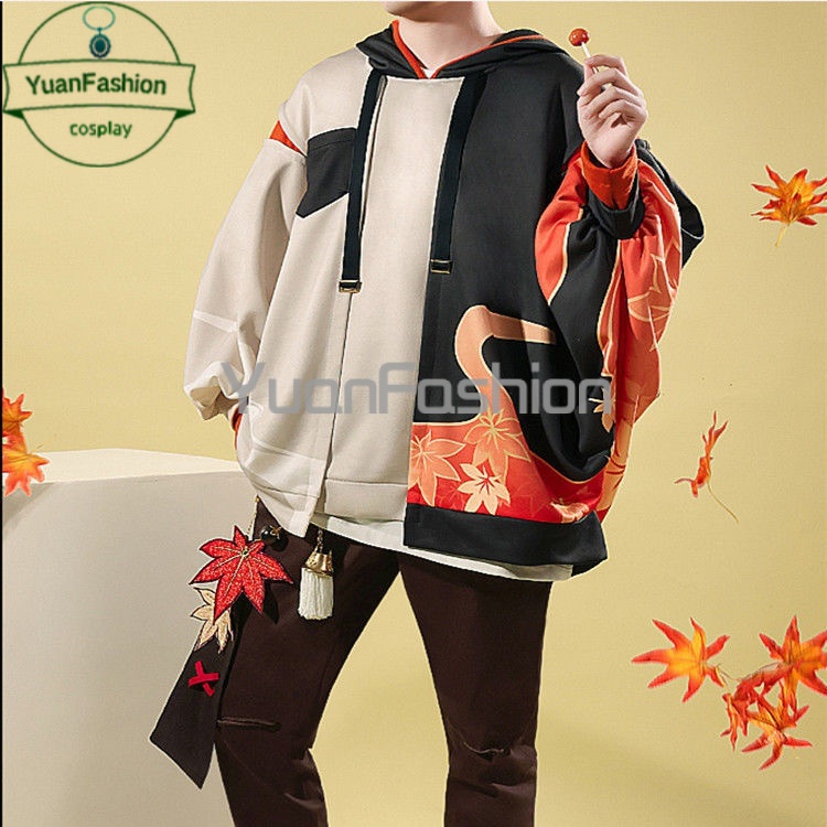 Genshin Va Chạm cos Trang Phục Hóa Trang Anime Màu Lá Phong Hàng Ngày Cho Nam Và Nữ