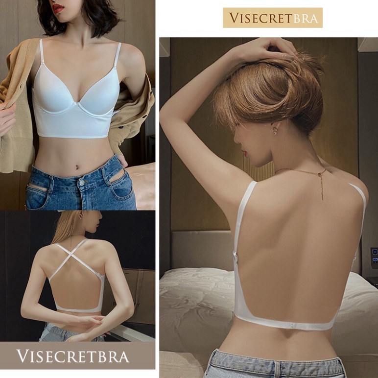 Áo ngực bra hở lưng có gọng mút mỏng mặc áo váy sexy Va751 [MEOWCorset] | BigBuy360 - bigbuy360.vn