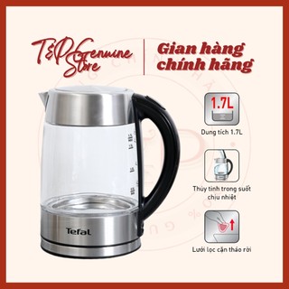 Bình đun siêu tốc thủy tinh 1.7l tefal ki772d38