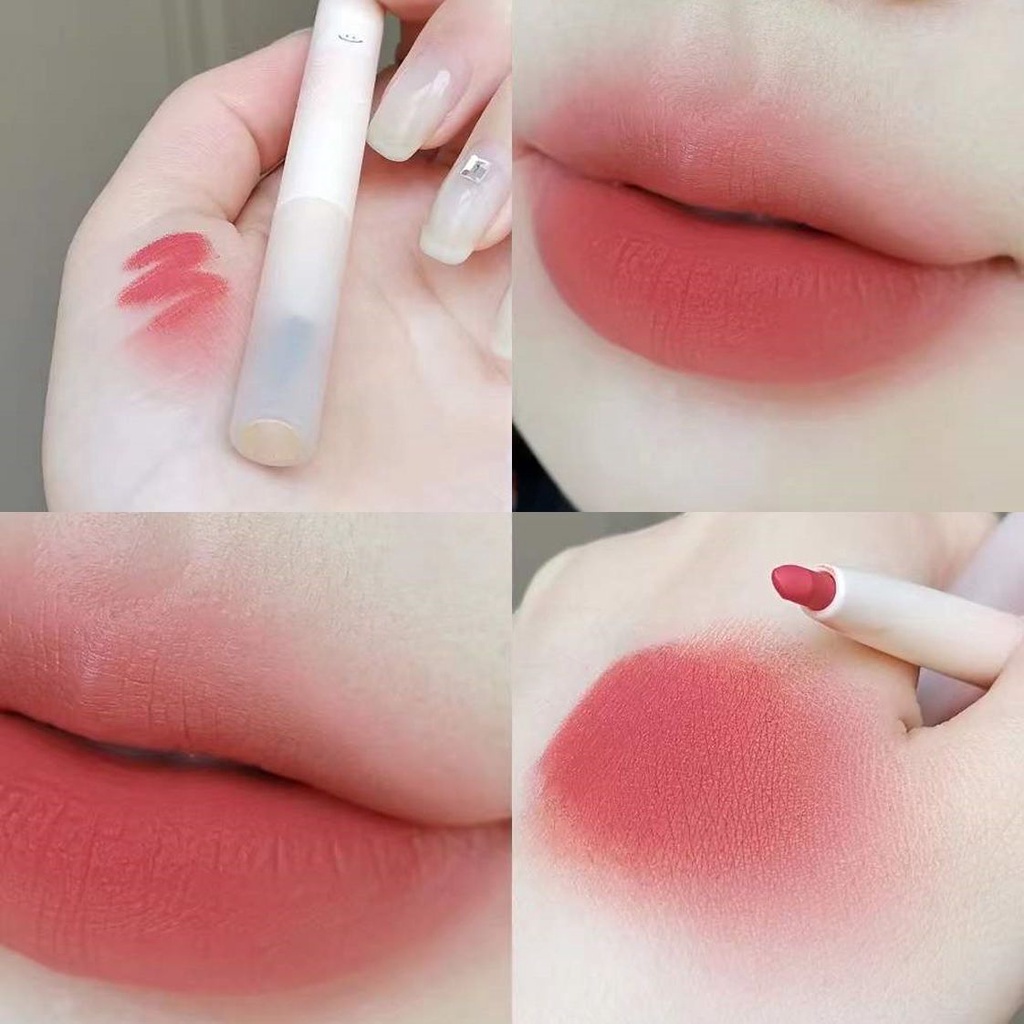 Son kem Kiêm Bút Kẻ Viền Môi Chất Nhung Lì Chống Thấm Nước